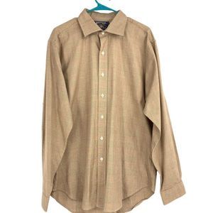 Mens American Living XL Shirt Button Down Collared Plaid Long Sleeve 1574